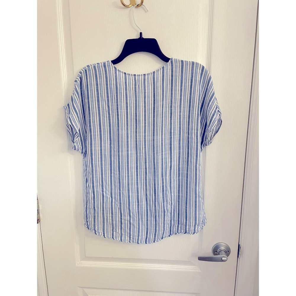 Button Down Striped Top - Picture 3 of 3